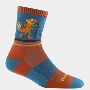 Darn Tough Kid's Medium Lava Sal Lightweight Hiking Micro Crew Socks N11-28